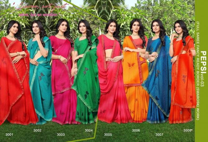 Pepsi Vol 3 By Madhupriya Designer Printed Sarees Wholesale Clothing Suppliers In India